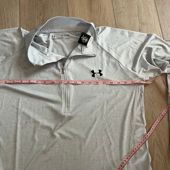 Under Armour Women’s Gray 3/4 Zip Long Sleeve Shirt Sz XXL - Picture 5 of 7
